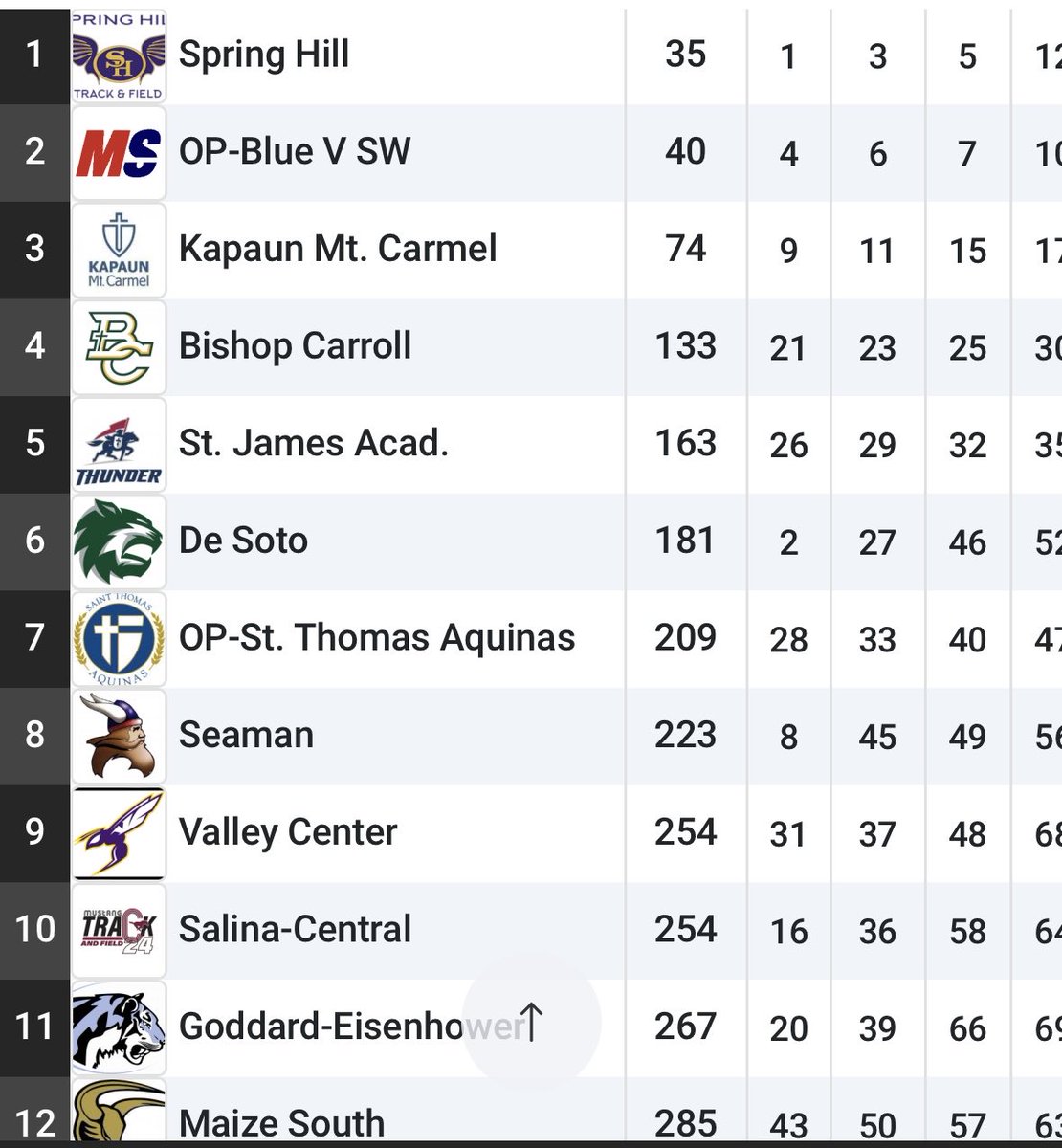 The boys finish the State meet in 6th place as a team. We’re incredibly proud of them! ⁦<a href="/DeSotoWildcats/">De Soto Wildcats</a>⁩