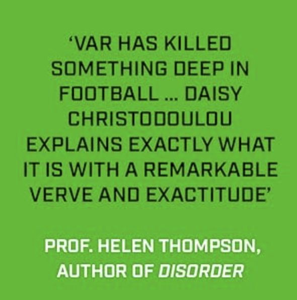 daisychristo's tweet photo. My new book, I Can't Stop Thinking about VAR, is out on Thursday.

You can pre-order now. https://t.co/to3NoVwaqn https://t.co/Cg41rZLKbw