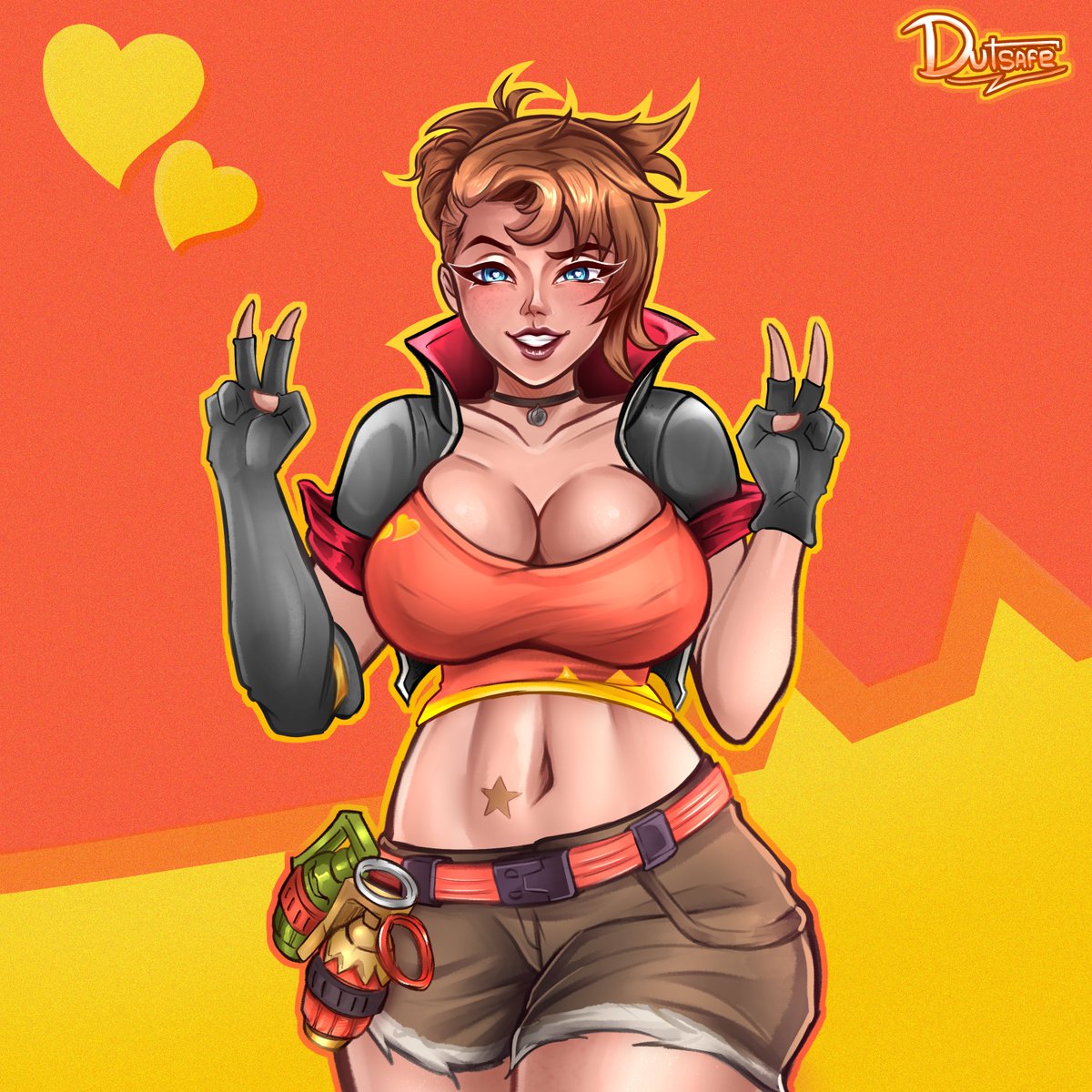 DutrayX's tweet photo. ❤️Dynamo TNTINA 🧡

First drawing for the Chapter 2 Remix release, enjoy the season! ☺️

#Fortnite #FortniteArt #FortniteRemix https://t.co/PxuboNGzBh