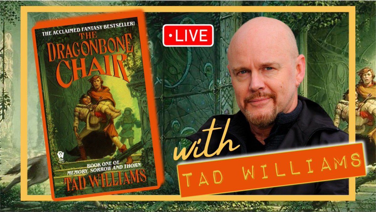 BeardofDarkness's tweet photo. November 9th at 8pm EST, I will be LIVE with the man who has taken so many to the wonderful World of “Osten Ard”, @tadwilliams! I am so excited to chat with someone I consider one of the greatest and most influential voices in Fantasy. I hope you all will join us! https://t.co/0rWfSyvm1R