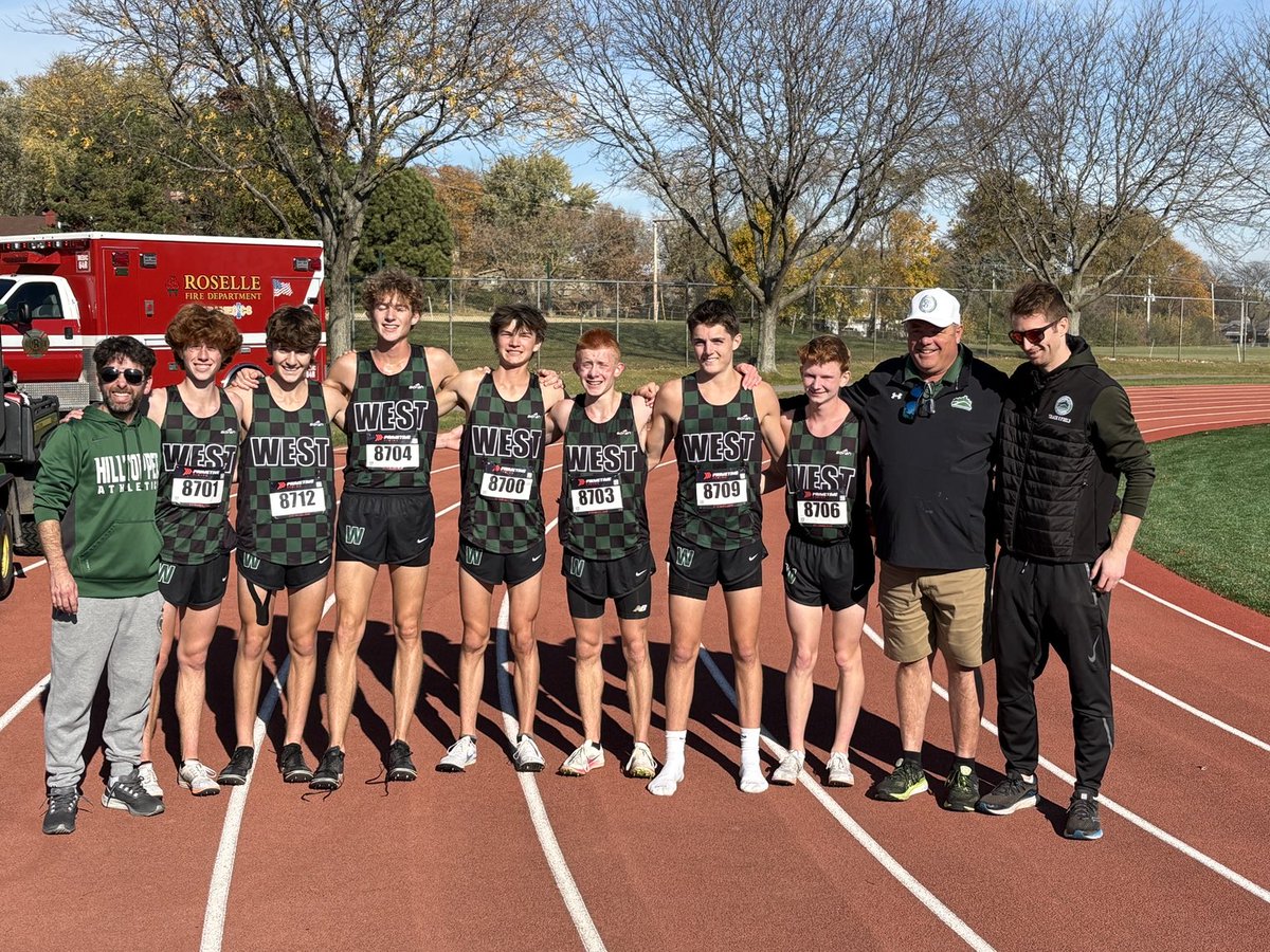 Congratulations to Hilltopper Boys Cross Country who finish with an amazing last mile to finish 6th at the Lake Park Sectionals and punch their ticket to the IHSA 3A State Finals next Saturday at Detweiller Park. GO WEST!