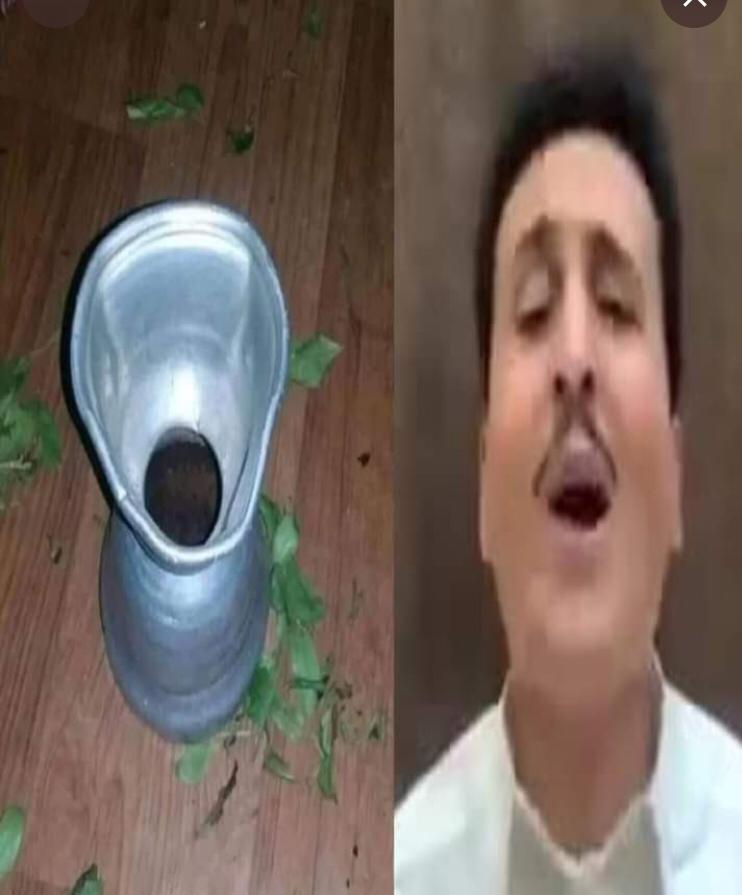 خارجو الحاج رداد 
عليكم من الله ماتستحقو يااراذل القوم "
ذلحين لو المتفل فهد 
رجع عندكم بتفعلو له تمثال ؟!!