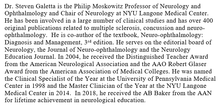 Introducing Seminars of Neurology Editorial Board Member Dr. Steven Galetta. Subscribe to Seminars in Neurology at bit.ly/3KsxVgn #neurology #neurotwitter
