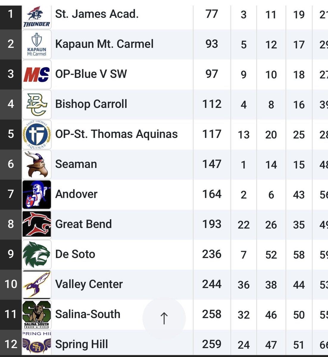 The girls finish in 9th place as a team at State. Great year, ladies! We’re so proud of you. ⁦<a href="/DeSotoWildcats/">De Soto Wildcats</a>⁩