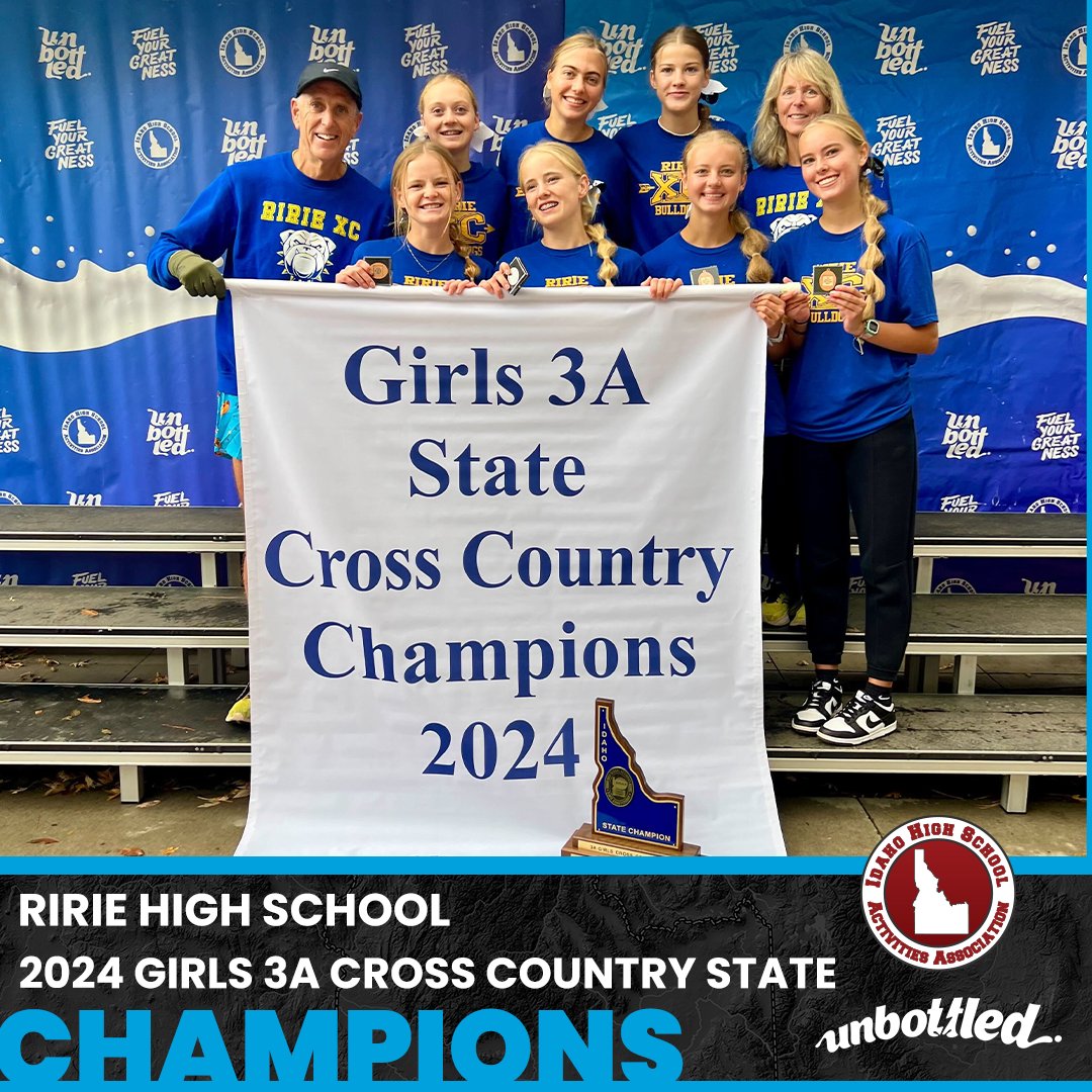 Congratulations to Ririe High School on being the 2024 Girls 3A Cross Country State Champions!!