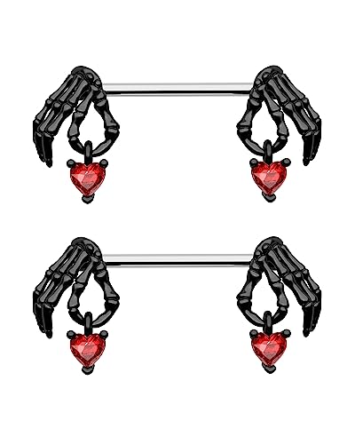 cosmonaughtie's tweet photo. I just received COCHARM 2pcs Halloween Npple Rings Black Red Dangling Npple Piercing Jewelry 14g Skeleton Hand Npple Ring 14mm/16mm Npple Barbell Cute Gothic Npple Rings for Wom from Anonymous via Throne. Thank you! https://t.co/wSObqTTnd2 #Wishlist #Throne https://t.co/yt87klCOwi