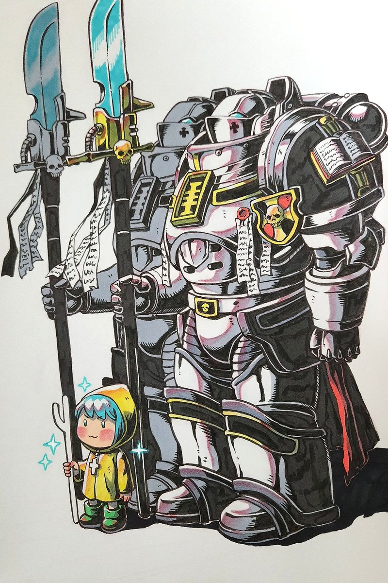 Luce &amp; Gray Knights
I'll color it lightly and upload it again! I had fun drawing it! Luce will be so cute with them haha! Thanks for watching!🥰🥰🥰