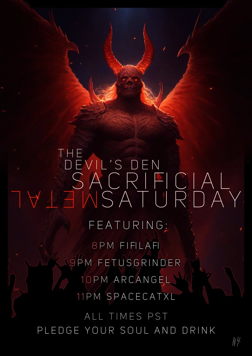 ArcAngelAlice's tweet photo. Metal Set tonight with the best Metal DJs around @TheDevilsDenVR https://t.co/VlMs7ddBrt