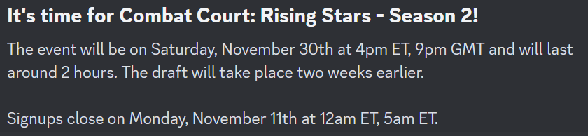 The Combat Court tweet media