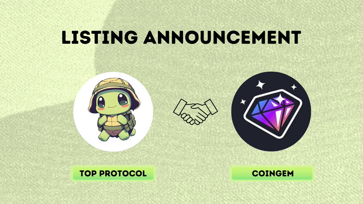$Top listed on #COINGEM 🔥🔥

🏁🏁 VOTE LINK
coingem.com/binance/0xe855…

<a href="/coingem_com/">CoinGem Ecosystem</a> <a href="/coinGem_co/">coinGEM.com | Research.Buy.Earn</a> 

#BSCGemsAlert #BNBChain