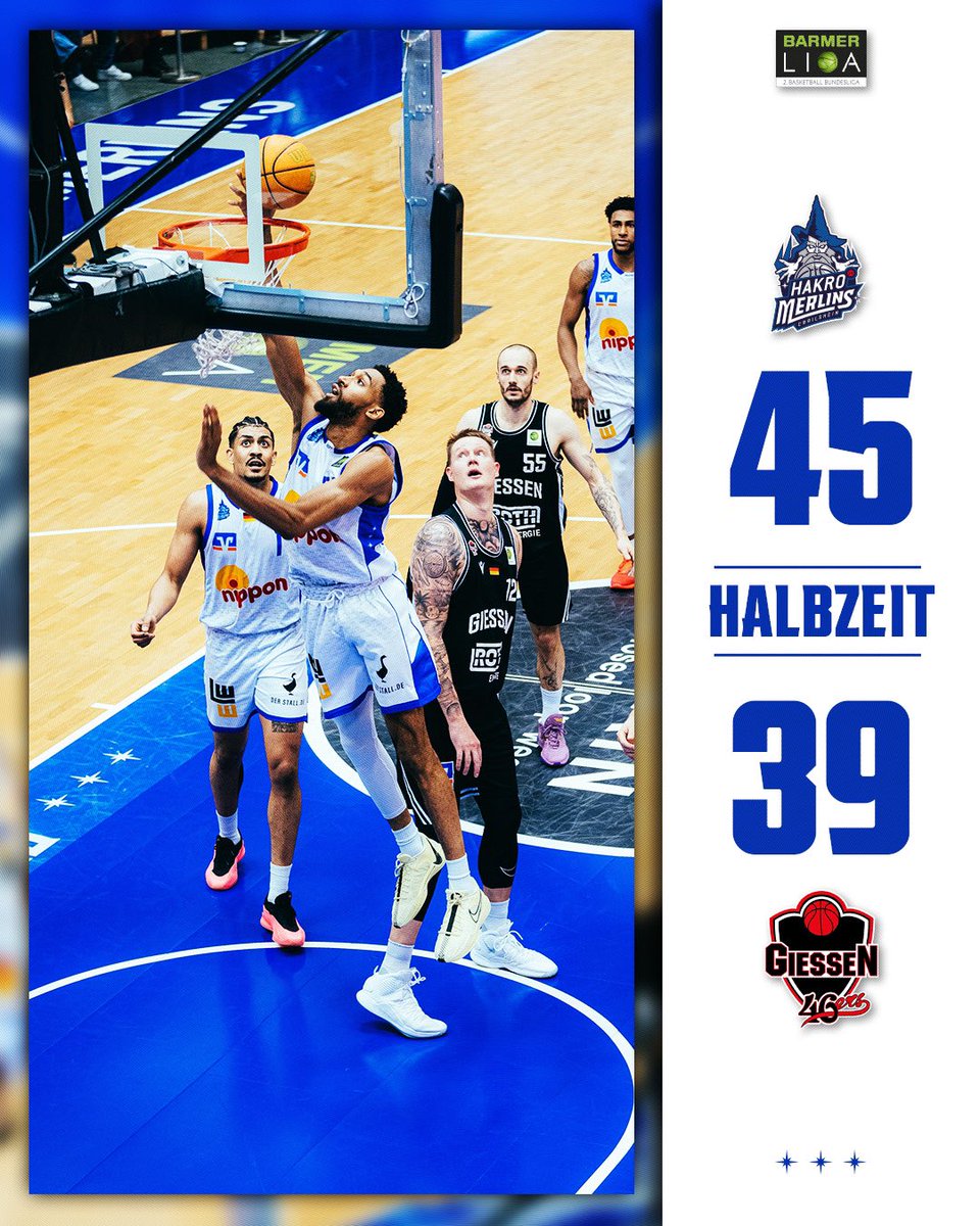 Umkämpfte erste Halbzeit. 6-Punkte-Führung nehmen wir mit!👊🏾