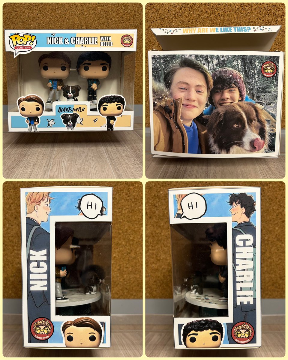 ⚠️IG @Vet_draws
🍂Heartstopper: Nick &amp; Charlie with Nellie🍂

#Heartstopper #nicknelson #charliespring #kitconnor #joelocke #aliceoseman #nick #charlie #netflix #HeartstopperS3 #Funko #FunkoPop #RomeoAndJuliet #AgathaAllAlong