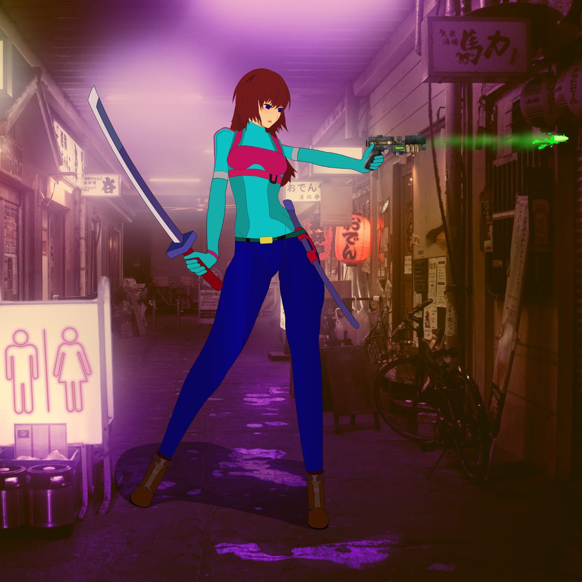 "Meet my digital twin! I designed this 2D model to represent myself. What do you think? #2DModel #DigitalArt #SelfPortrait" #vtuber #twitch #fanart