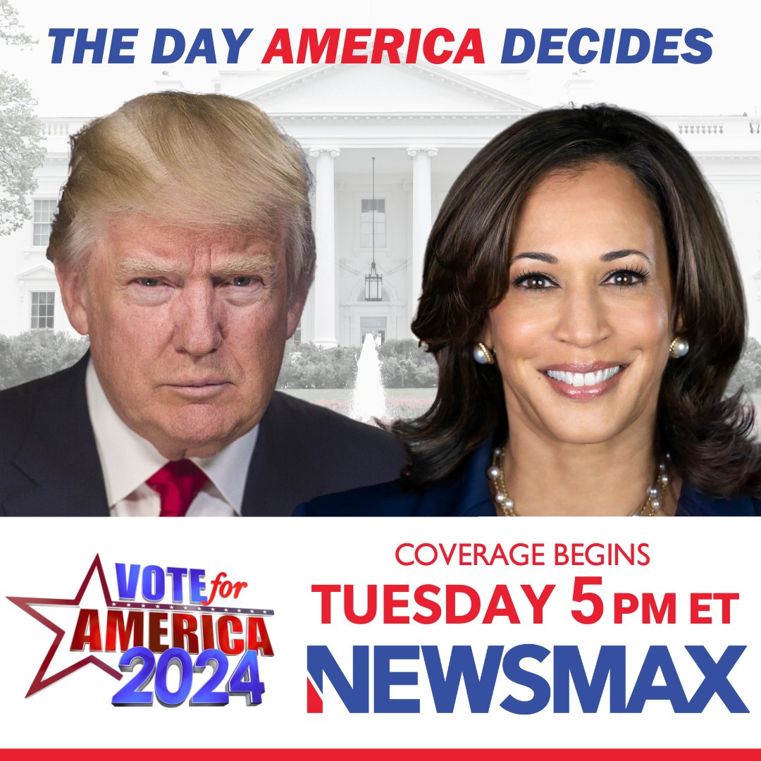 Join NEWSMAX for LIVE Election Day coverage with results, guests and analysis, starts Tuesday at 5 PM ET. More: newsmaxtv.com/voteforamerica