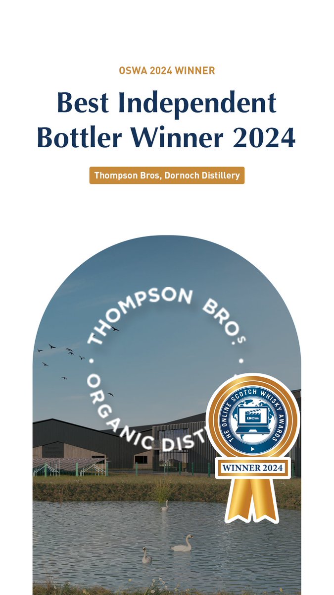 The Online Scotch Whisky Awards (@onlinescotchwa) on Twitter photo 2024 Best Independent Bottler for the Online Scotch Whisky Awards goes to the <a href="/DornochDist/">Dornoch Distillery</a> 2024 Best Independent Bottler for the Online Scotch Whisky Awards goes to the <a href="/DornochDist/">Dornoch Distillery</a>