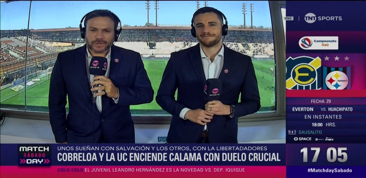 DrMedio's tweet photo. Ahora EN VIVO se vive la previa de los 6 partidos que se disputarán en simultaneo 🇨🇱 y que se transmitirán en gran parte de Latinoamérica por las pantallas de #TNTSports #TNTSportsPremium #TNT #TNTSeries #Space #CNNChile y #Mega2
#MatchDaySabado
Foto de @Puntaje_Ideal
👇👇👇 https://t.co/F49cntFAmM