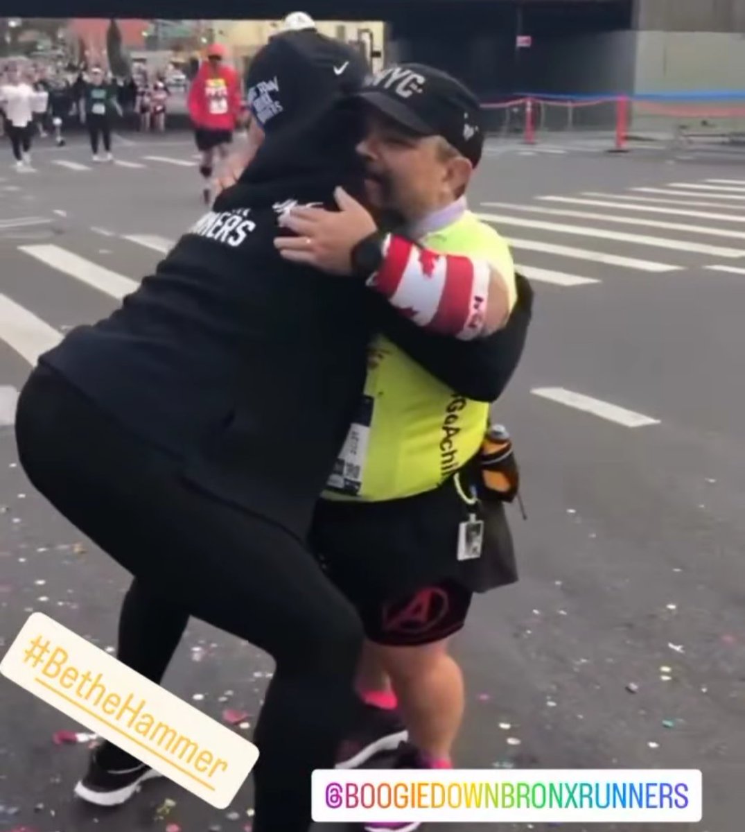 People have asked me what my goal is for the <a href="/nycmarathon/">TCS New York City Marathon</a> tomorrow. It's very simple. Smile all day. Hug as many friends as I can. And prove to the world that with heart ♥️, anything is possible. Judge me by my body and I'll prove you wrong every time. #BetheHammer #GoAchilles