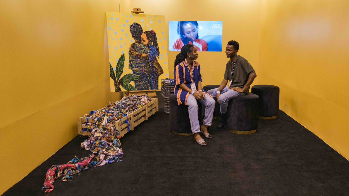 artxlagos's tweet photo. What role can creativity play in creating thriving societies and sustainable futures for Nigeria?
Don’t miss Social Fabrics, Sustainable Threads: Marcellina Akpojotor, a collaborative project presented by @emplenigeria, at #ARTXLagos2024
#ARTXLagos #MarcellinaAkpojotor #Emple https://t.co/VBGKxSWt2n