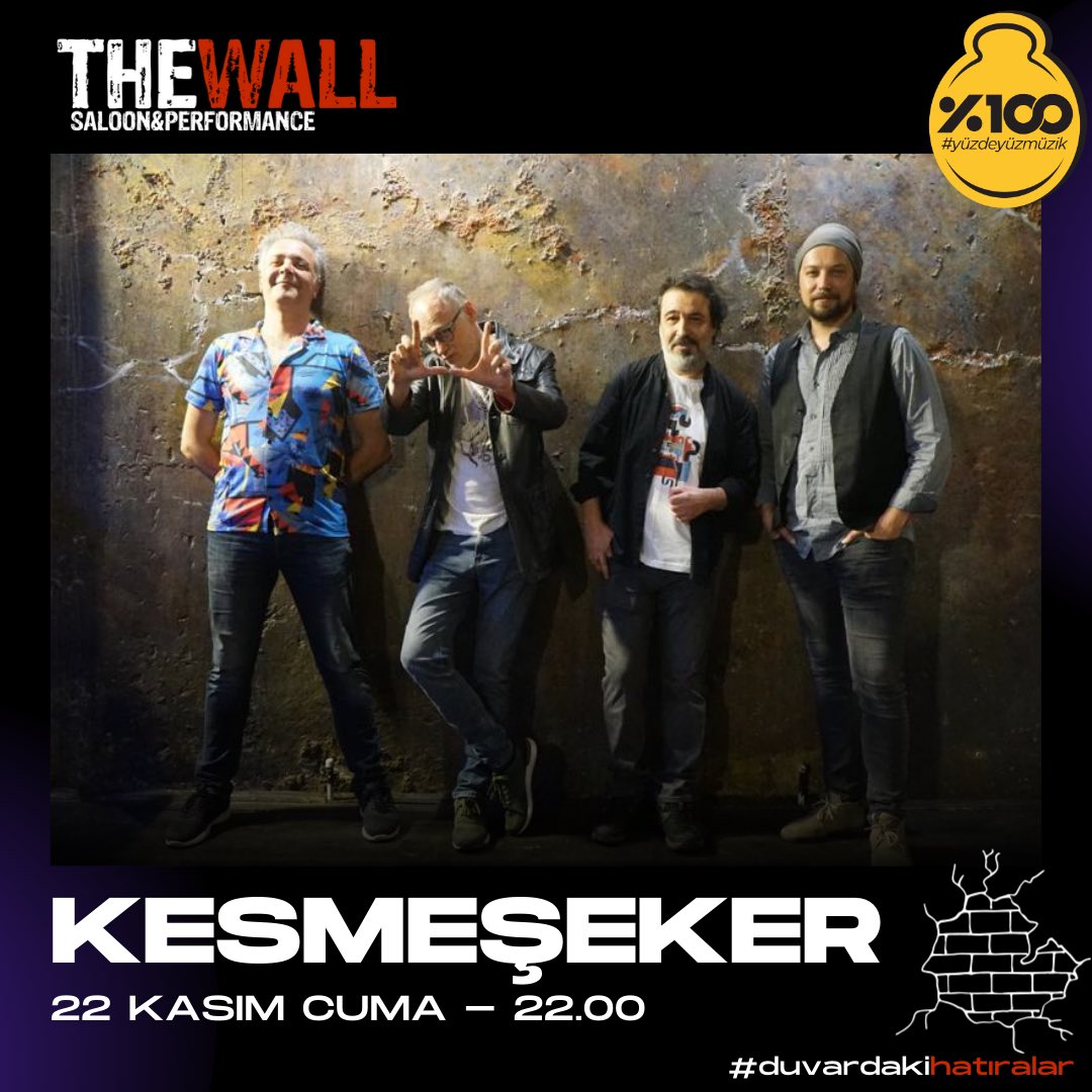 22 Kasım’da Kadıköy The Wall’dayız!