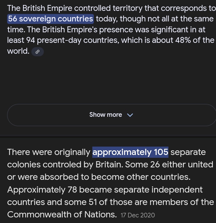 Mutongoria_8's tweet photo. @TateTheTalisman They colonized 48% of the world. That's the reason. https://t.co/I6bKJve85m