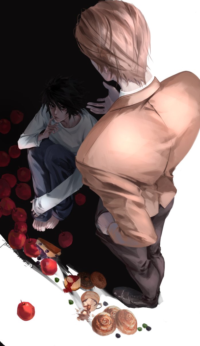 zzheiLJB's tweet photo. 这辈子逃不过磕宿敌的命 #DEATHNOTE #L #夜神月 https://t.co/XhuO1yYDXl