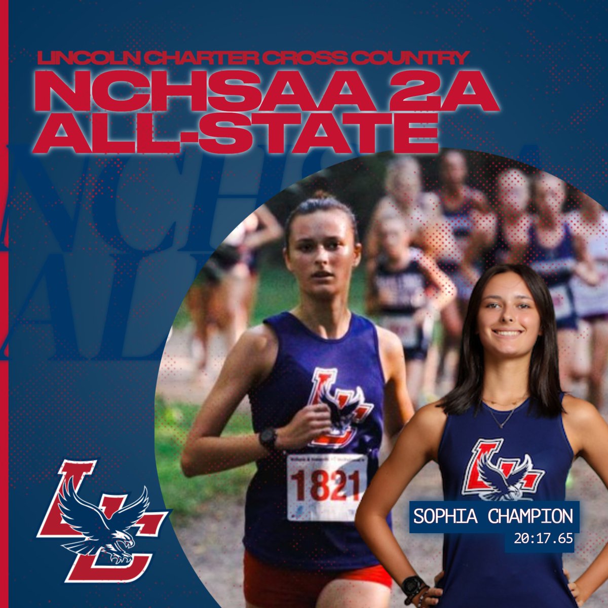 Congratulations Sophia Champion! NCHSAA 2A All-State Cross Country