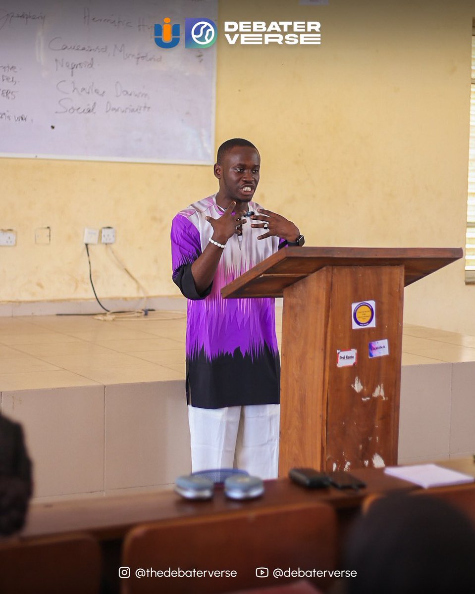 thedebaterverse's tweet photo. Battle lines drawn, words sharpened.
Word War VI: Day 2 Highlights from Ilorin.
With, intellect and linguistic prowess on display!!!
#WordWarVI #debaterverse https://t.co/OJS6oclMNI
