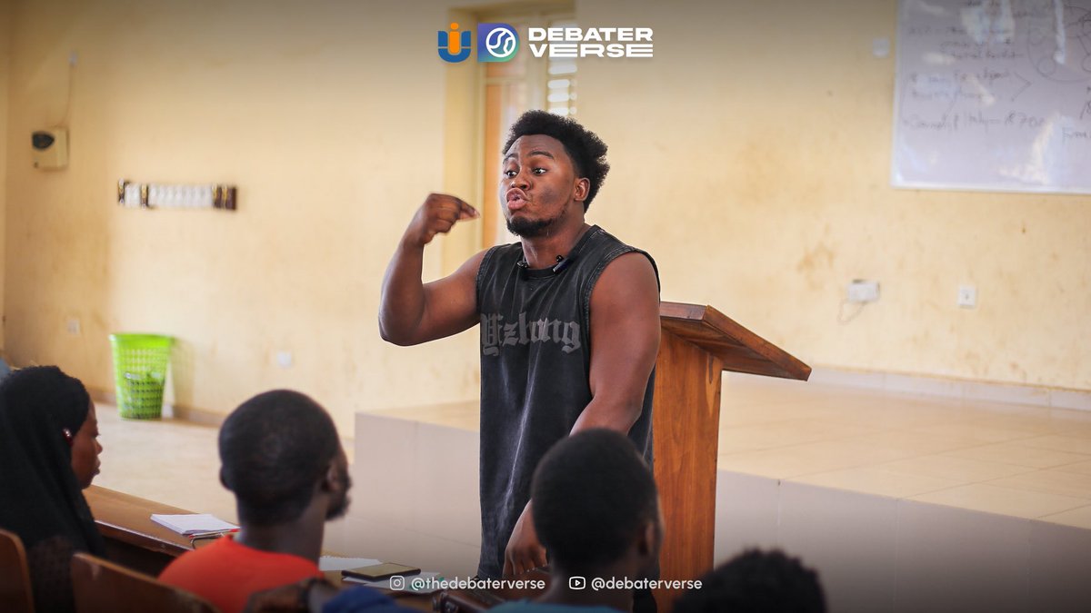 thedebaterverse's tweet photo. Battle lines drawn, words sharpened.
Word War VI: Day 2 Highlights from Ilorin.
With, intellect and linguistic prowess on display!!!
#WordWarVI #debaterverse https://t.co/OJS6oclMNI