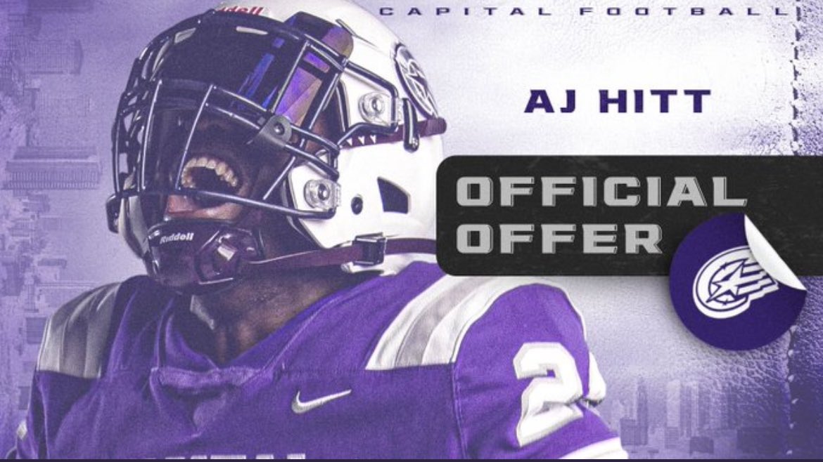 AJ Hitt (@aj_hitt) on Twitter photo Blessed to receive an offer from <a href="/CapitalU_FB/">Capital University Football</a>. Thank you <a href="/Coachcalexander/">Charles Alexander</a> for this opportunity.
<a href="/SuwanneeFB/">Suwannee Football</a> <a href="/CoachHall41/">Kyler Hall</a> Blessed to receive an offer from <a href="/CapitalU_FB/">Capital University Football</a>. Thank you <a href="/Coachcalexander/">Charles Alexander</a> for this opportunity.
<a href="/SuwanneeFB/">Suwannee Football</a> <a href="/CoachHall41/">Kyler Hall</a>