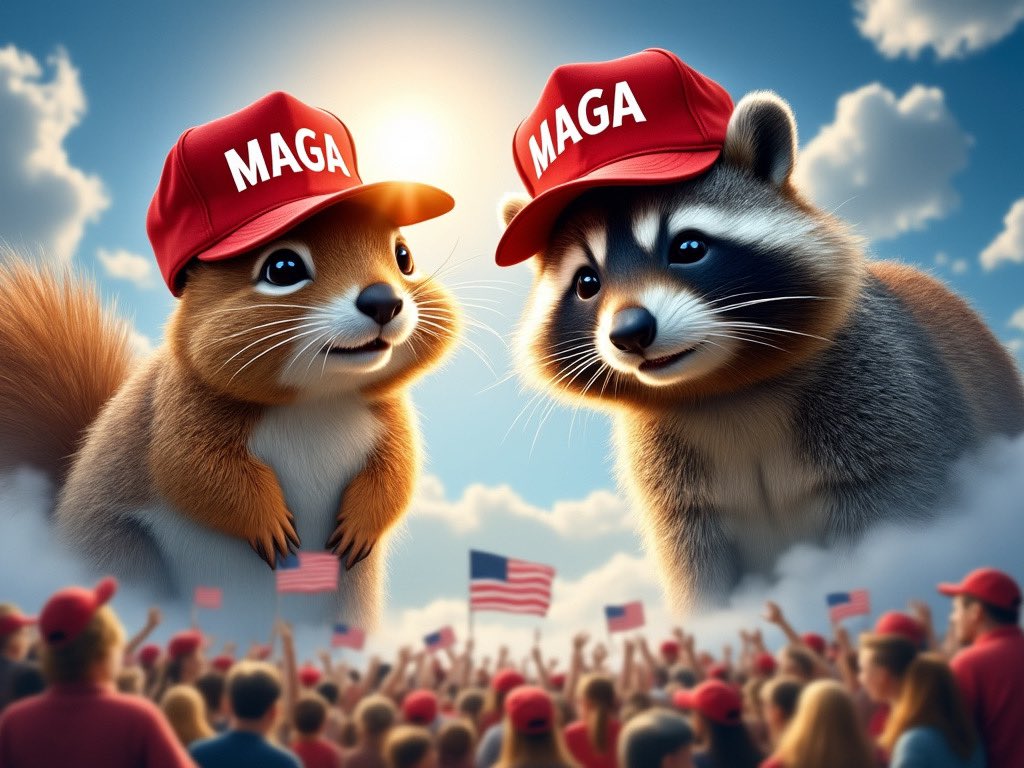 GaysForTrump's tweet photo. Lemme get this straight... 

The most pressing problem in New York was Peanut the Squirrel and Fred the Raccoon?

Courts will issue a search warrant to enter a home and kill people's legal pets but we cannot deport illegal alien criminals? 🤔 https://t.co/Sq4CrJL1aW