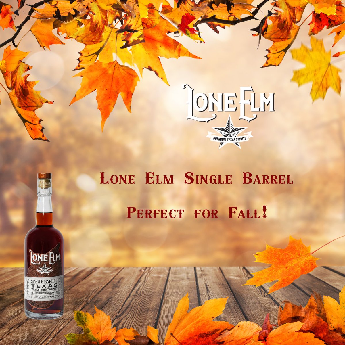 It’s fall. Grab a bottle of fall today.  Lone-elm.com.