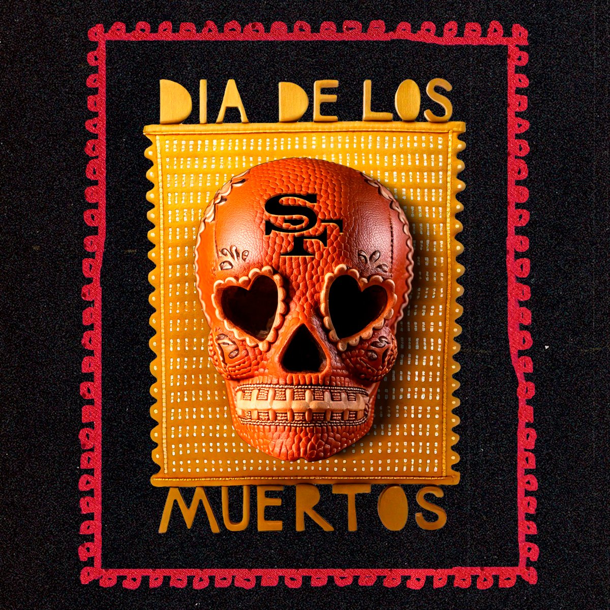 49ers's tweet photo. Today, we honor and remember those who we’ve lost. 

¡Feliz Día de los Muertos! https://t.co/tmYXDX6MBJ
