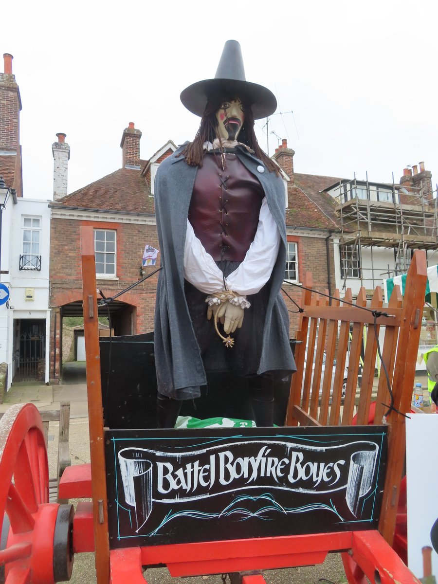 Preparing for tonight's bonfire societies parade, fireworks and bonfire on the Abbey Green.