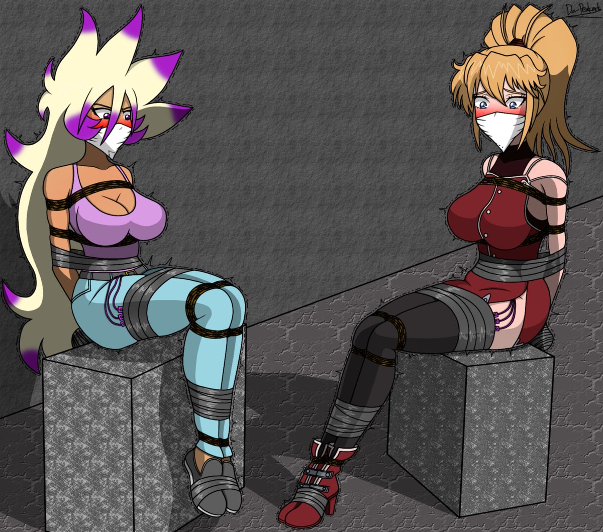 Here ya go <a href="/WobsTheMighty/">ObnoxiousWobbegong</a> and thanks again for commissioning!

Just a couple of blonde gals having a vibing moment together😏