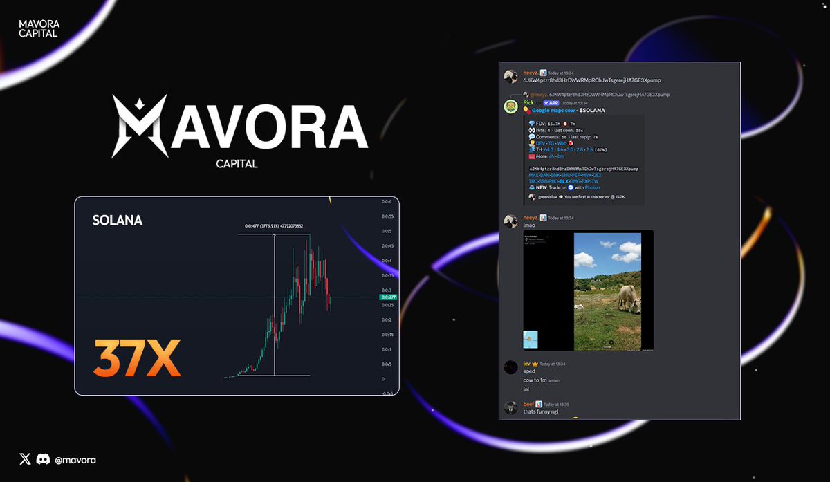 mavora's tweet image. Cook for on the beautiful saturday 

$SOLANA 12K --&amp;gt; 449K (37X)

(Link in bio)