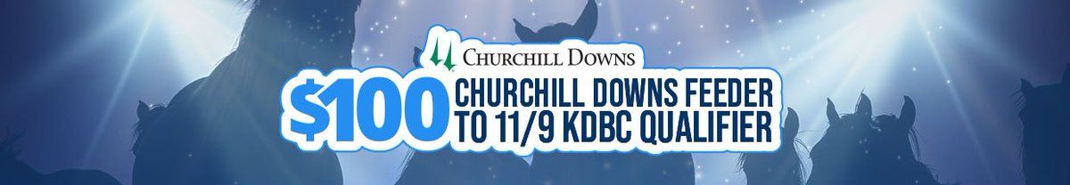 atTheTrack7's tweet image. It is Breeders Cup Saturday, but we have a very low ratio feeder to our $400 KDBC Qualifier. One (1) seat awarded for every eight (8) players. With so many wagering on the Breeders Cup, this is a great opportunity to win a seat! #KDBC 

Register: twinspires.com/bet/tournament…