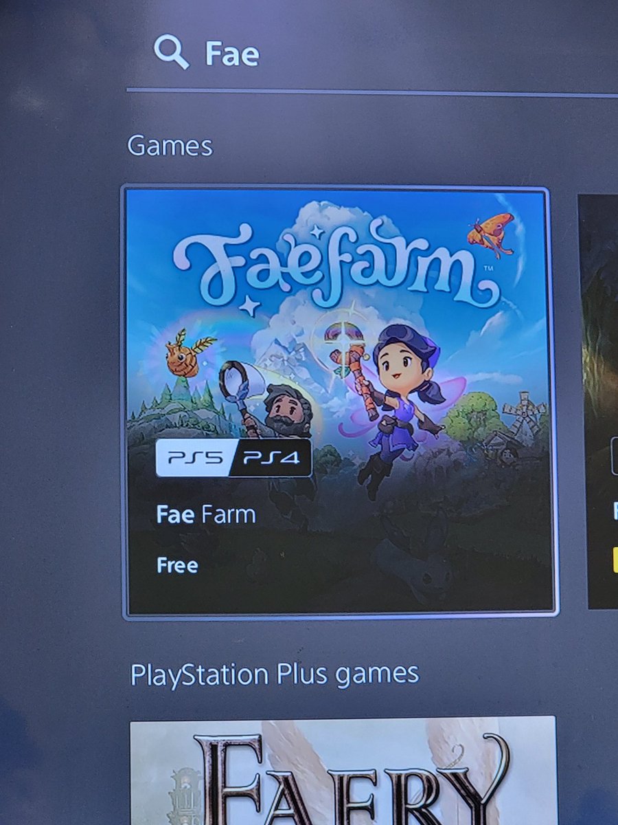Mrdivaaa_'s tweet photo. @FaeFarm why does it say that the game is free on @PlayStation but can't download it? https://t.co/ZhduZwJDXX