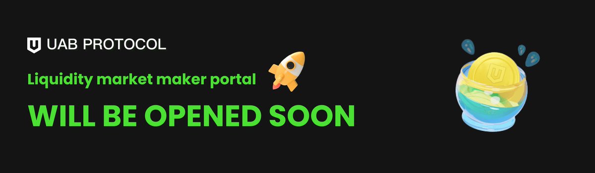 UNI314Protocols's tweet image. UAB partners, congratulations! The recruitment of the first batch of core LPs has been completed. The UAB Protocol will be launched soon, please pay attention to the official information in time.🤑🤑🤑