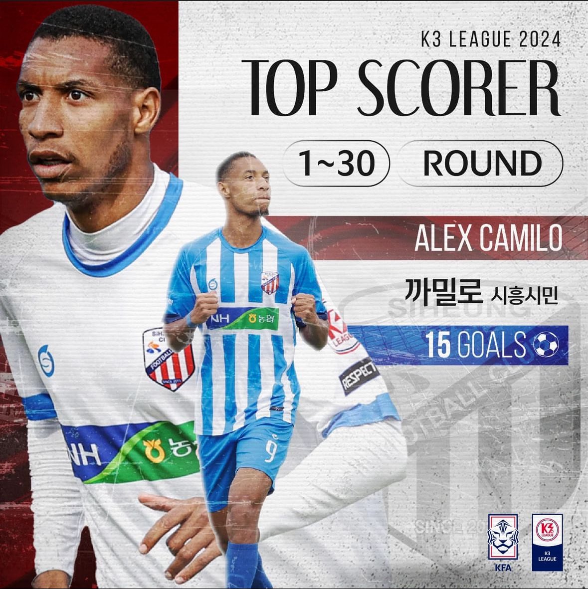 Alex_camilo98's tweet photo. Campeão ✅
Artilheiro ✅

Muito feliz por viver esse momento maravilhoso 

Glória a Deus por tudo em minha vida 🙏💙🤍🇰🇷🔫 https://t.co/b2X2c389py