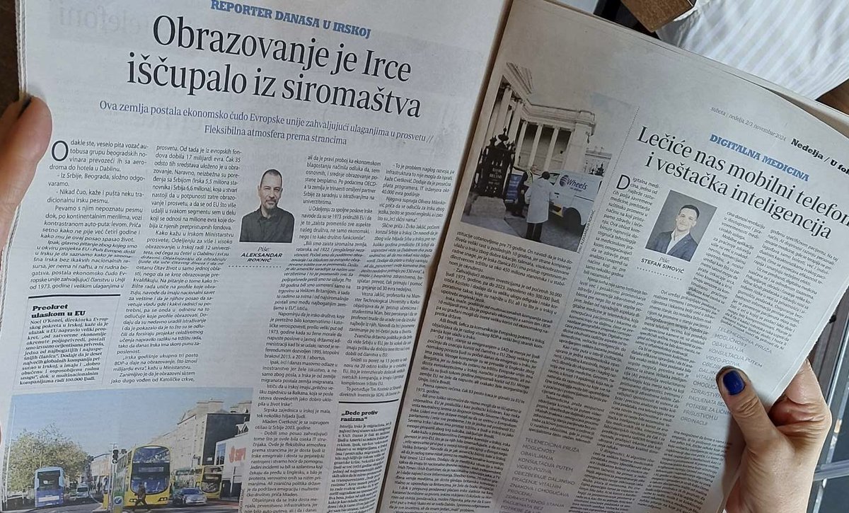 PulsEvrope's tweet photo. Kako je 🇮🇪Irska postala ekonomsko čudo Evropske unije zahvaljujući ulaganjima u prosvetu, čitajte u reportaži Aleksandra Roknića u vikend izdanju @OnlineDanas.
#PulsEvrope #medijskeposete #mediatrips https://t.co/rMZVcOzcRs