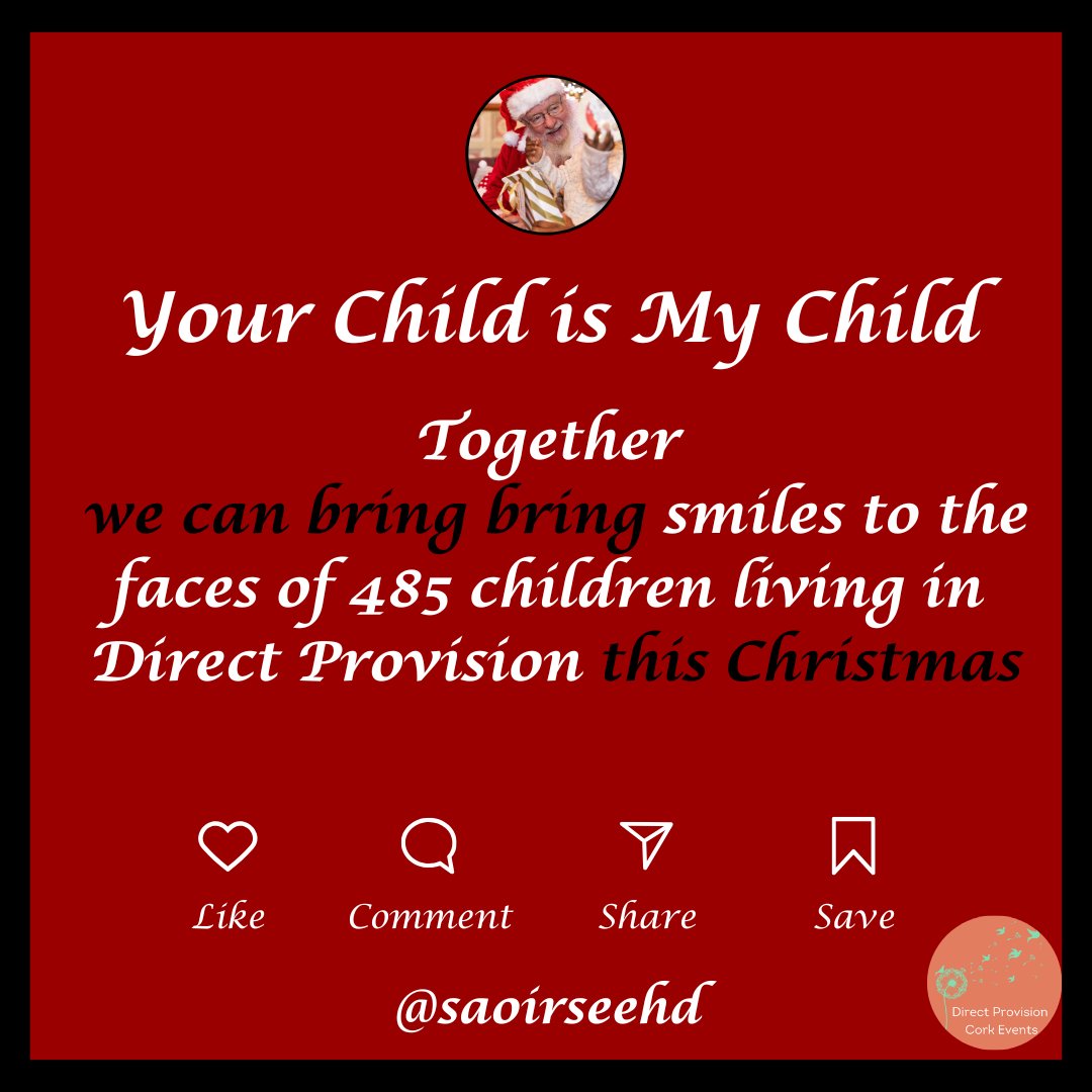 Saoirse - Ethnic Hands On Deck | Social Enterprise (@ethnichands) on Twitter photo We aim to fundraise €25,000 to provide a present & Christmas parties to over 485 children living in DP around Cork.
To donate & spread the magic of Christmas to children: gofundme.com/f/suq9ag-your-…
emmajervis.com <a href="/FailteSocUcc/">UCC Fáilte Refugees Society</a> <a href="/CorkMigrant/">CorkMigrantCentre</a> #yourchildismychild #enddp We aim to fundraise €25,000 to provide a present & Christmas parties to over 485 children living in DP around Cork.
To donate & spread the magic of Christmas to children: gofundme.com/f/suq9ag-your-…
emmajervis.com <a href="/FailteSocUcc/">UCC Fáilte Refugees Society</a> <a href="/CorkMigrant/">CorkMigrantCentre</a> #yourchildismychild #enddp