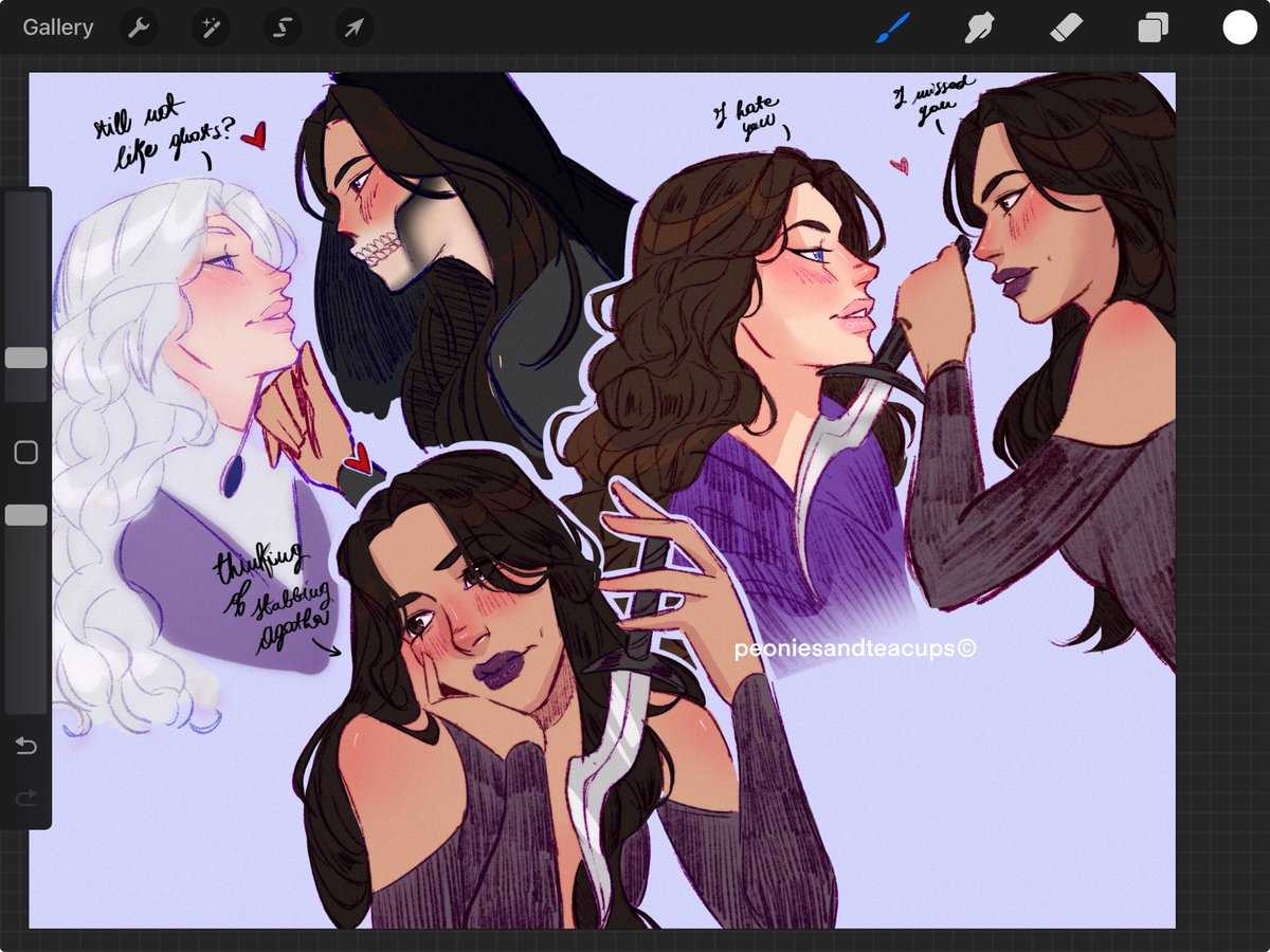 #AGATHARIO #AgathaAllAlong sketches 💜💚