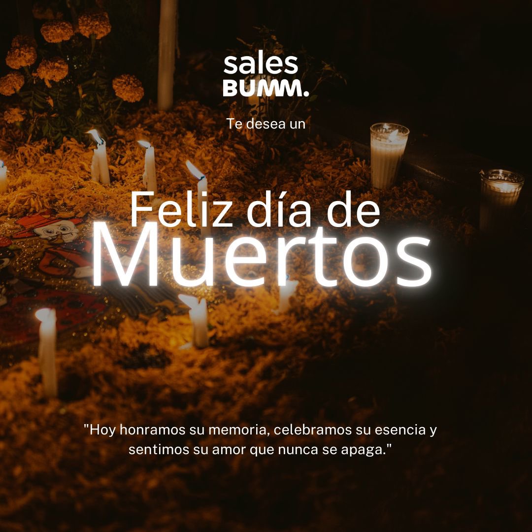 En este Día de Muertos, honramos la memoria de quienes ya no están, pero viven en nuestros corazones y nos inspiran cada día. Recordemos con cariño y celebremos su legado. 

#DíaDeMuertos #RecuerdoConAmor #SalesBumm #MemoriaEterna #CulturaMexicana #TradicionesQueViven