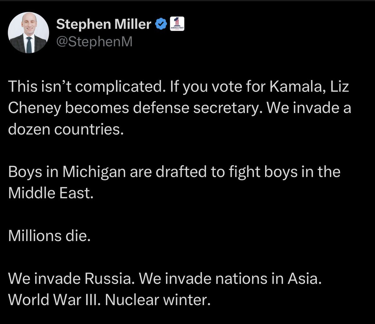 All they have to offer is fear and lies.

It’s the MAGA brand.