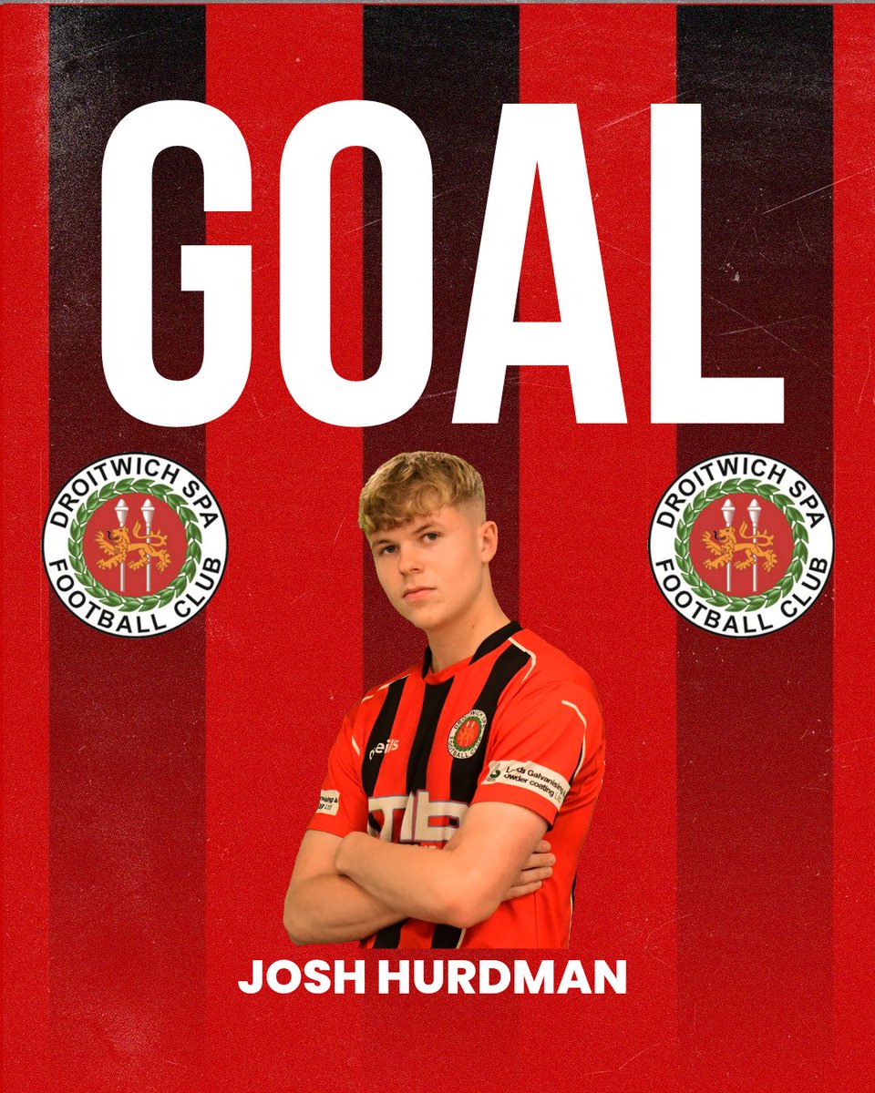 DroitSpaFC's tweet photo. '60 
GOAL! 🔴⚫⚽
And within another 2 minutes it's 3-0 and a brace for Josh Hurdman!

Saltmen 3-0 Saints https://t.co/DpVkW9q3T3