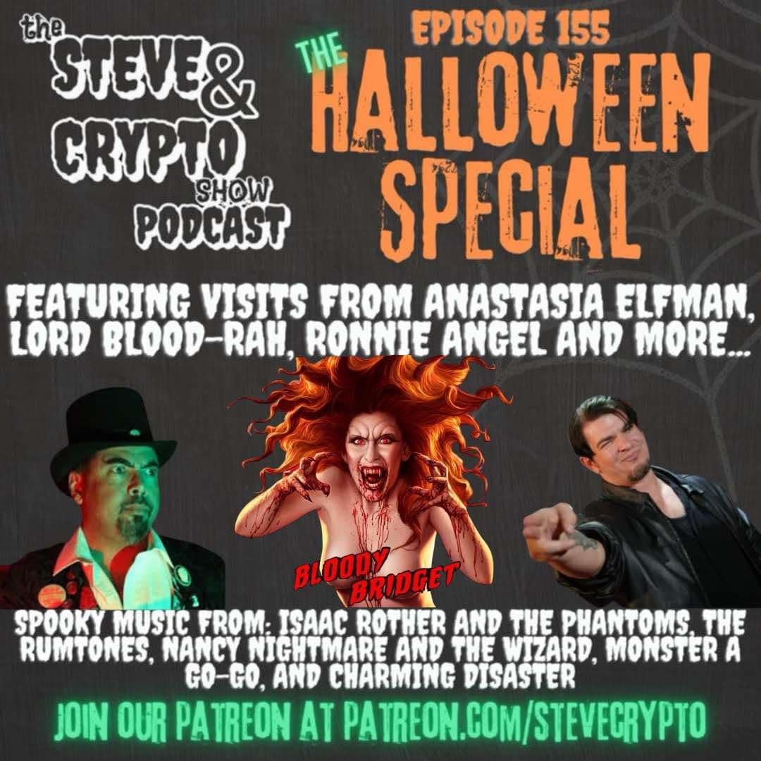 thestevestrout's tweet image. It's still Halloween in my world! Celebrate with me by listening to the Steve &amp;amp; Crypto Show Halloween Special, available NOW, wherever you get podcasts and at steveandcrypto.com! Enjoy, Subscribe, Share! #SteveAndCryptoShow #podcasts #spookyseason #horrorcommunity  #Repost