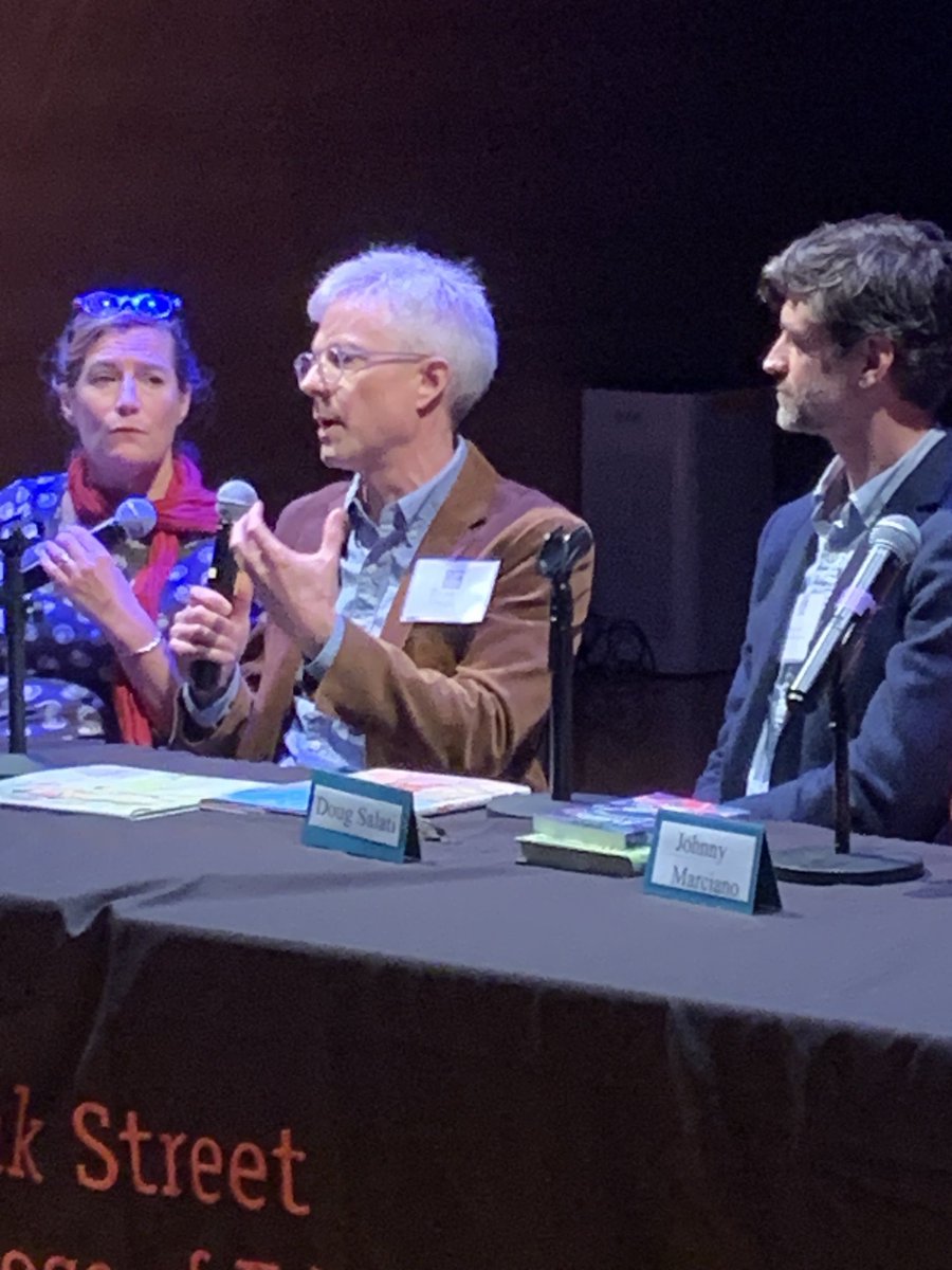 ‘Authors aren’t the [only] people who have ideas- they are the people who develop ideas.’ ⁦<a href="/BrianFloca/">Brian Floca</a>⁩ #BookFest24