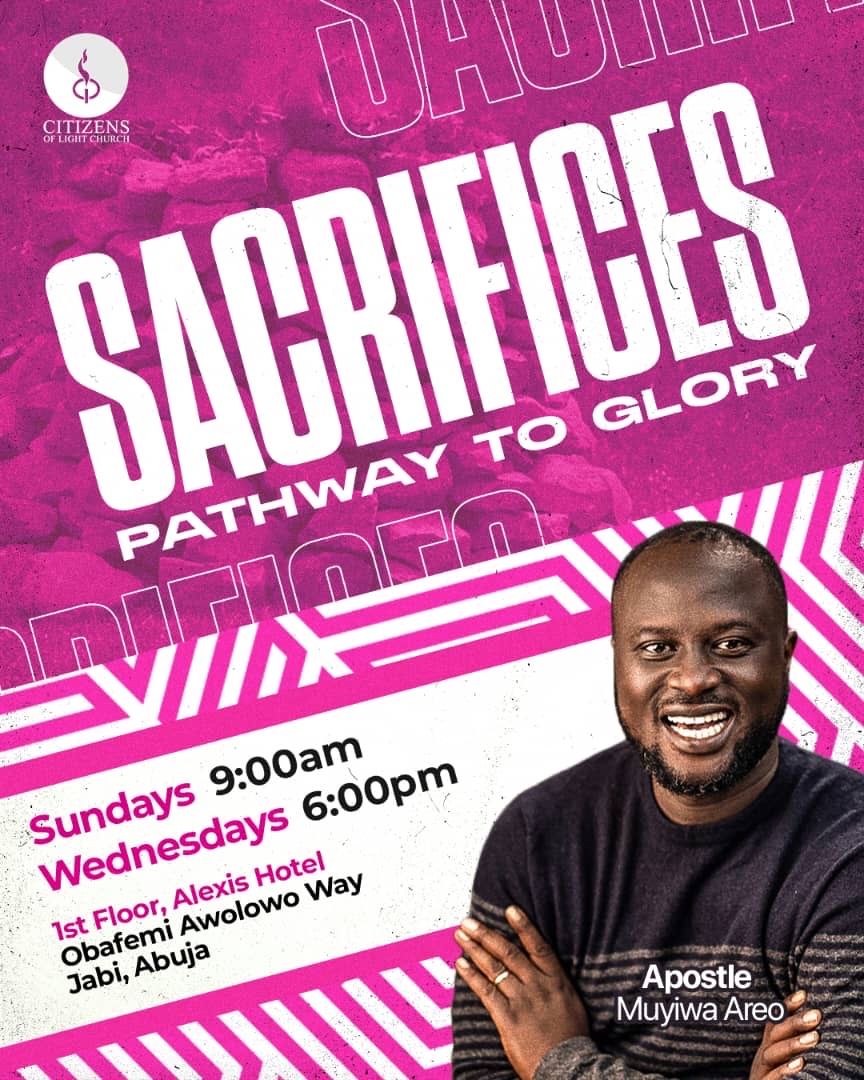 clcabuja_'s tweet image. It’s a new week, a new month, and a new teaching! Join us as we learn God’s word under the series: Sacrifices: Pathway to Glory.

God has a word for you.

Join us
⛪️ 1st Floor, Alexis Hotel, Jabi, Abuja
⏰9 AM

Welcome to Freedom!

#clcabuja #madeinclc #clctribe #abujachurch