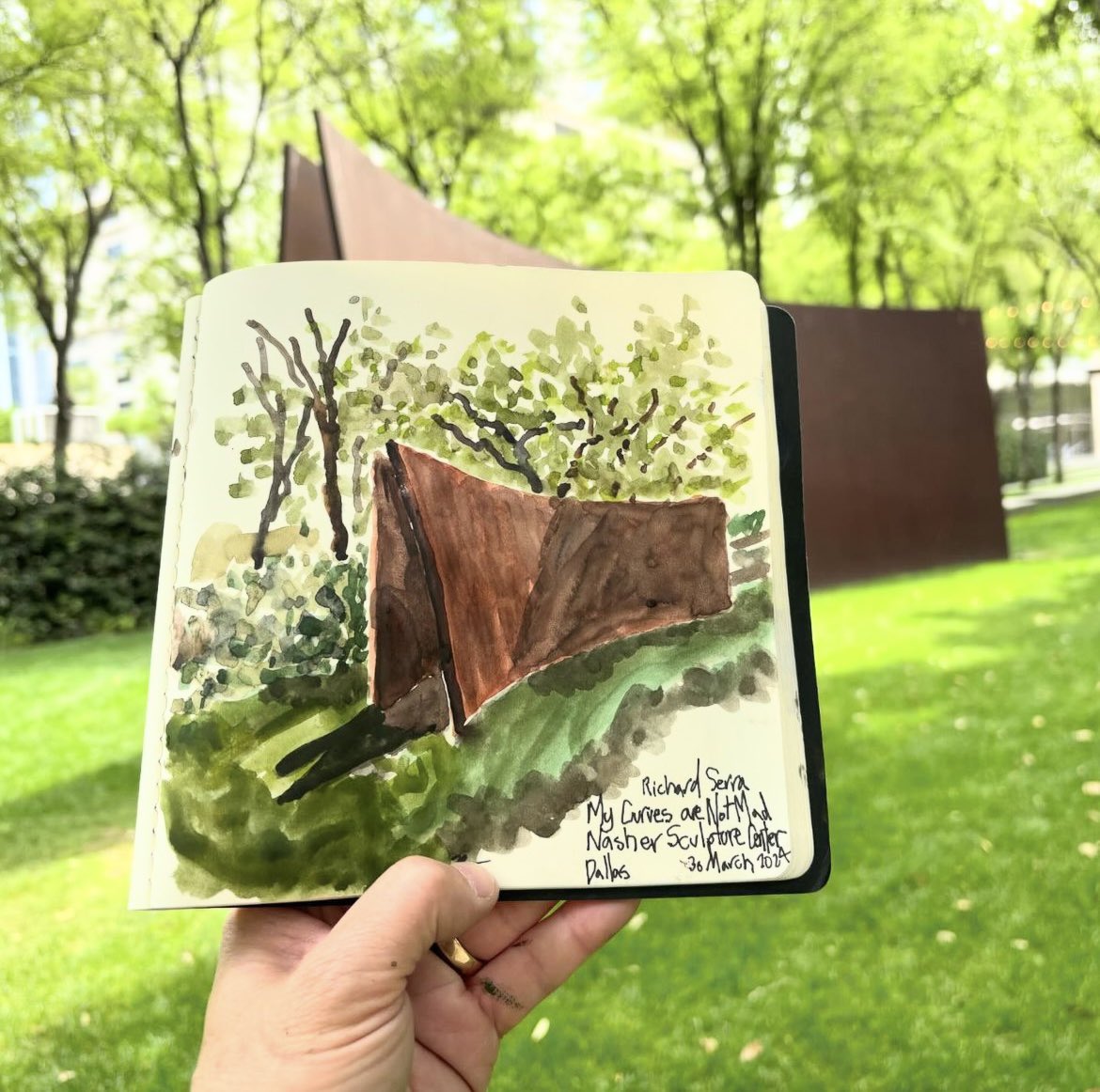 Richard Serra was born #onthisday in 1938. 

The American artist was best known for his large-scale, site-specific sculptures made from steel. Serra’s monumental works emphasize concepts fundamental to sculpture: mass and form, material and process, site and context.