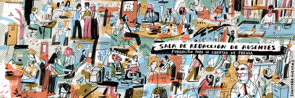 FLIP_org's tweet photo. Colombia es uno de los países más peligrosos para el periodismo: entre 1977 y 2024, 167 periodistas fueron asesinados por su labor informativa. "Sala de redacción de ausentes" es una campaña que lanzamos para honrar su legado, haciendo museo de esa memoria y eco del silencio. 🧵 https://t.co/kqo8piV2BZ